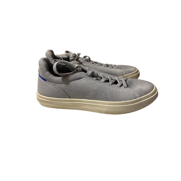 Rothys Women's 7.5 Gray Lace-Up Sneakers With Knit Upper - Picture 5 of 9